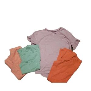 Arizona Girls XL 16 Lot Capri Long Leggings Ruffle Shirt Sparkle